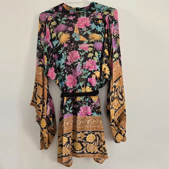 Spell & the Gypsy Collective Butterfly Firefly Short Robe SM b62E - Picture 4 of 12